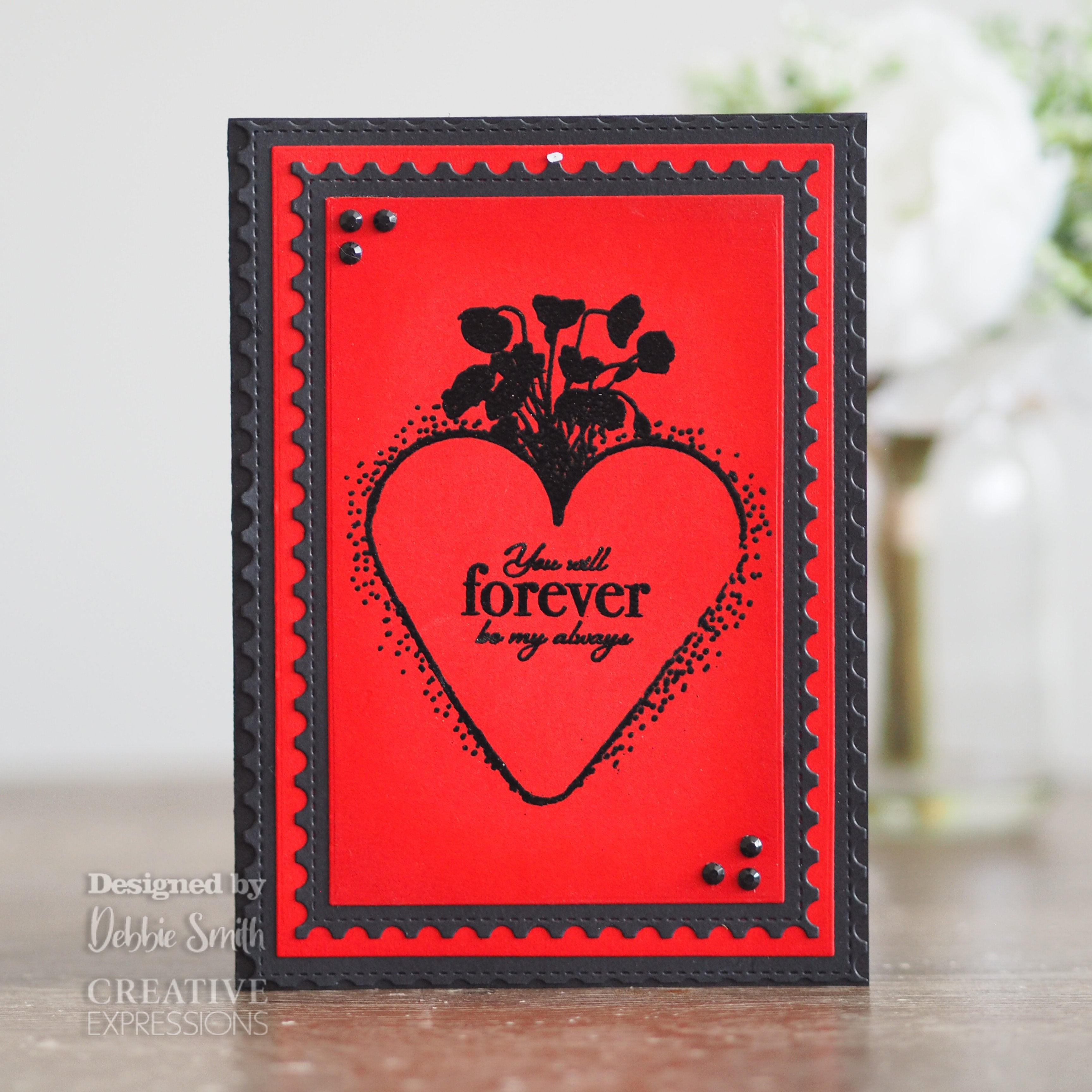 Creative Expressions Designer Boutique Collection Eternal Poppies A6 Clear Stamp Set