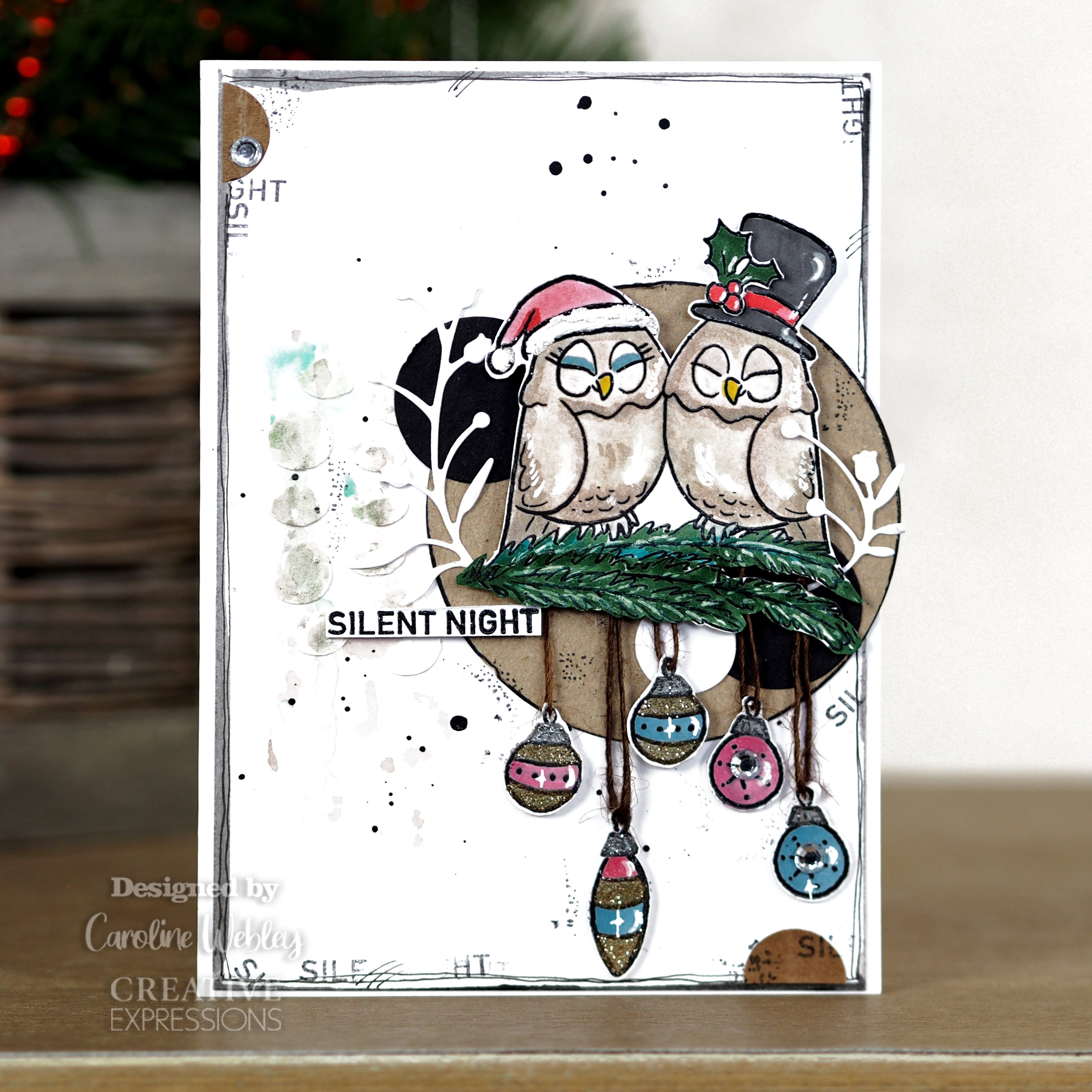 Creative Expressions Designer Boutique Collection Merry Kissmas A6 Clear Stamp Set