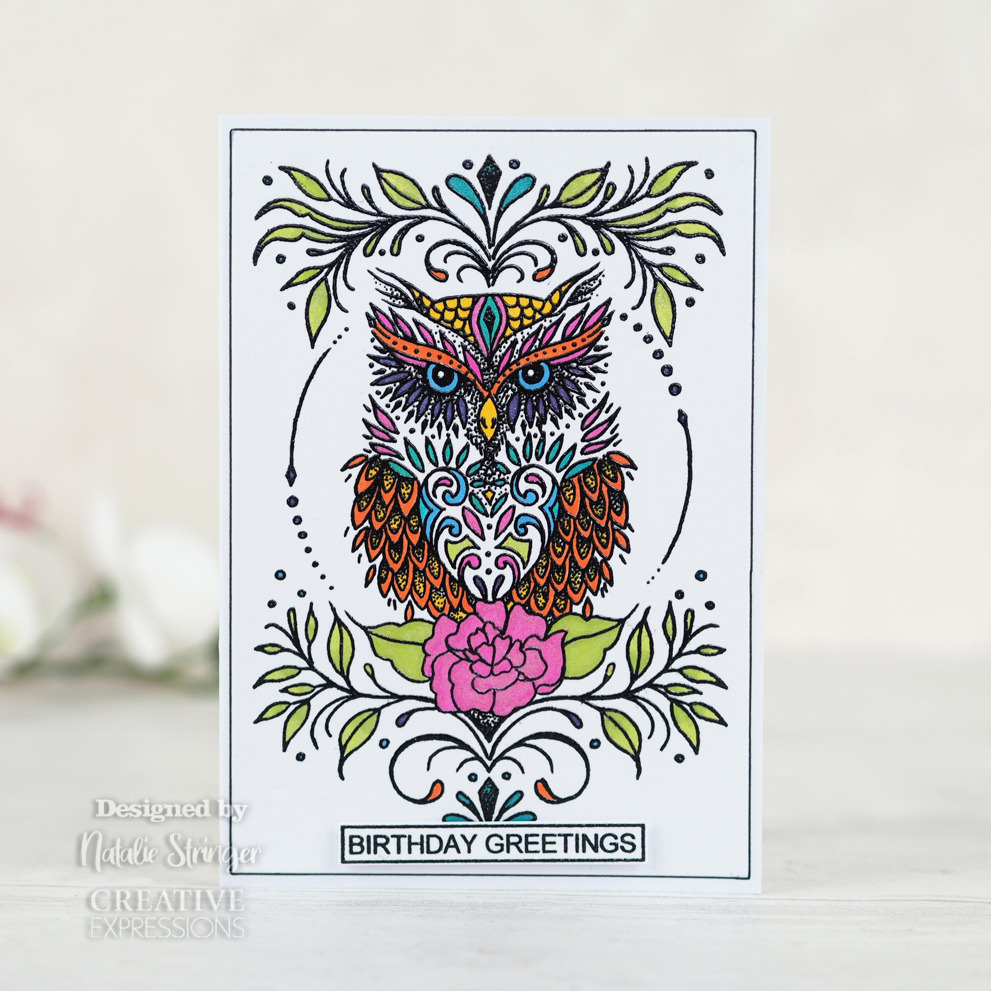 Creative Expressions Designer Boutique Collection Owl Be There For Twit Twoo A6 Clear Stamp Set