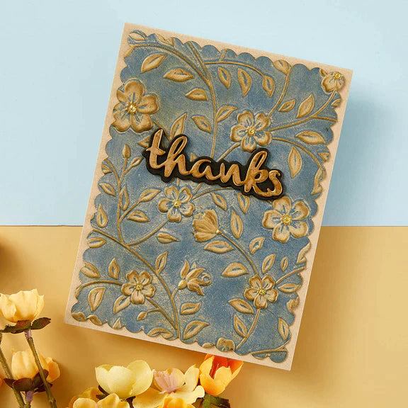 Flowers & Foliage 3D Embossing Folder from the From the Garden Collection by Wendy Vecchi