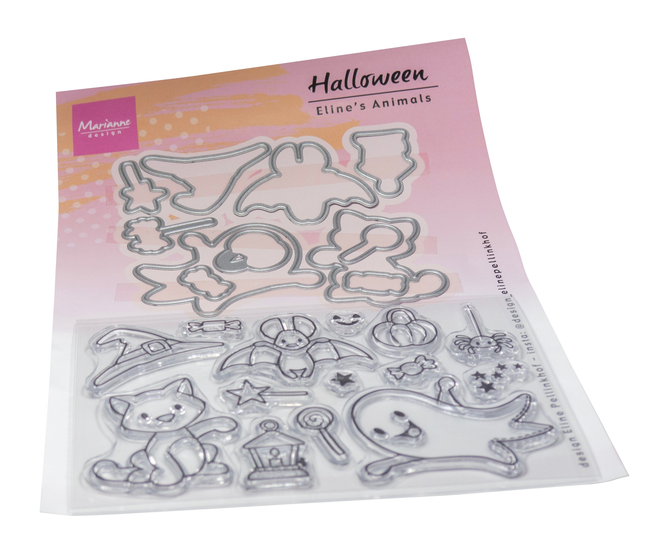 Marianne Design Stamp & Die Set - Eline's Animals - Halloween