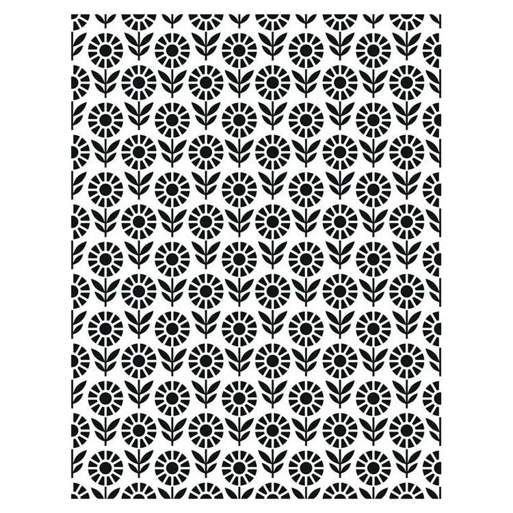 Creative Expressions Embossing Folder  5 3/4 x 7 1/2 Field of Flowers