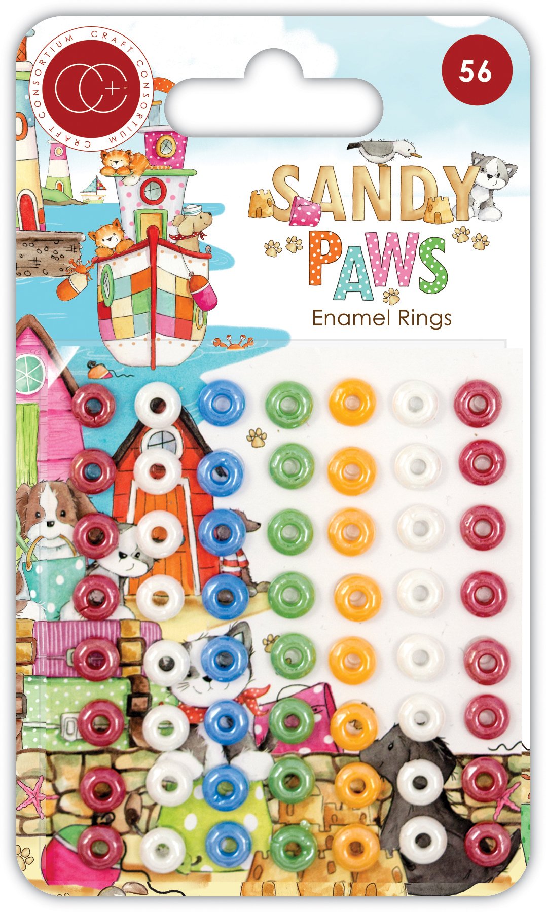 Sandy Paws - Enamel Rings