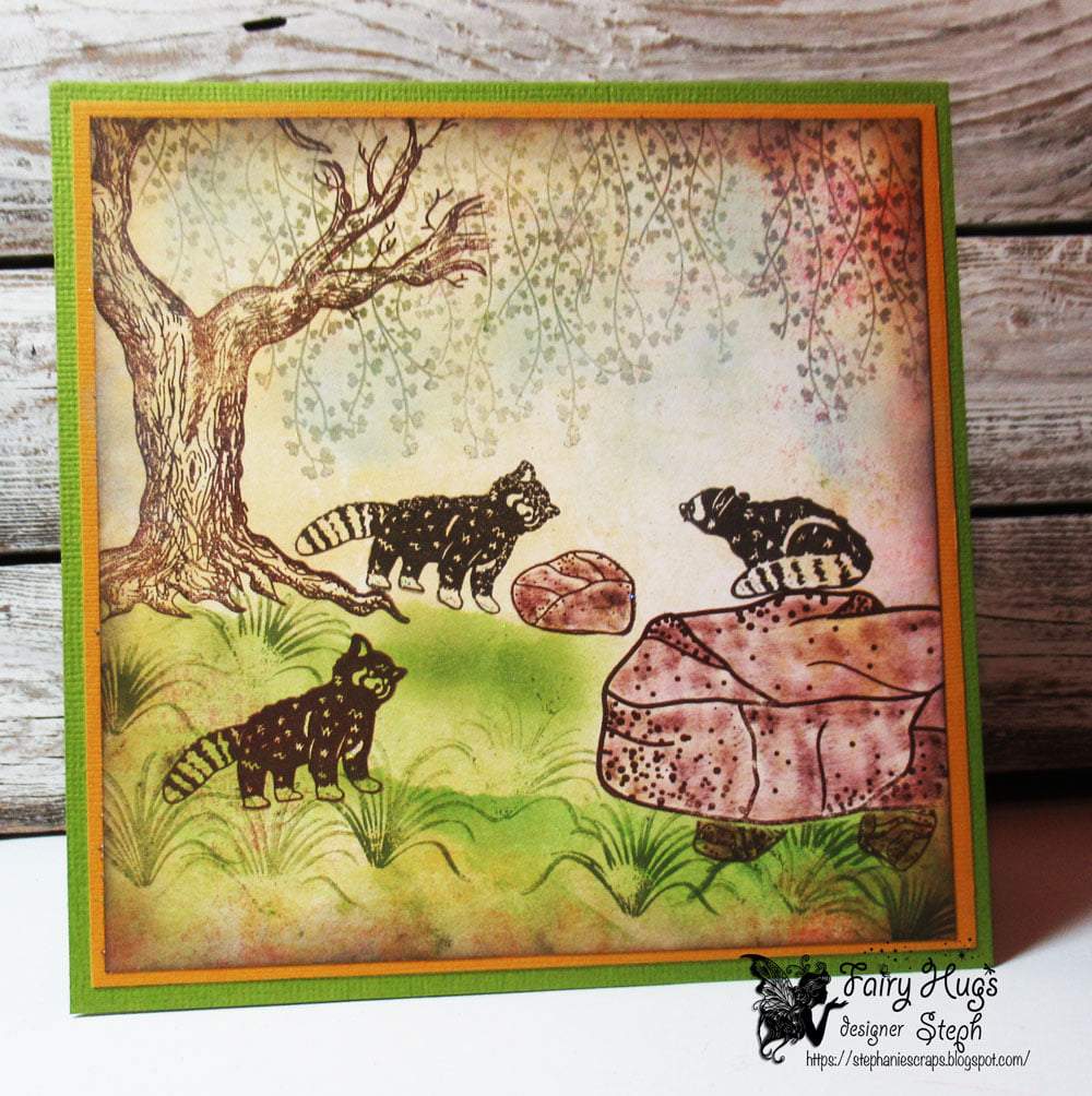 Fairy Hugs Stamps - Raccoon Set