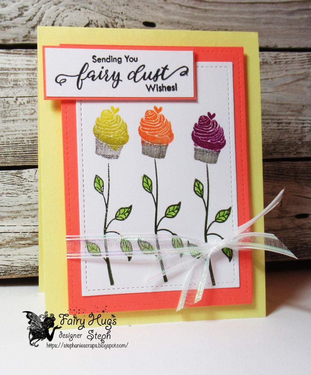 Fairy Hugs Stamps - Cupcake Flowers