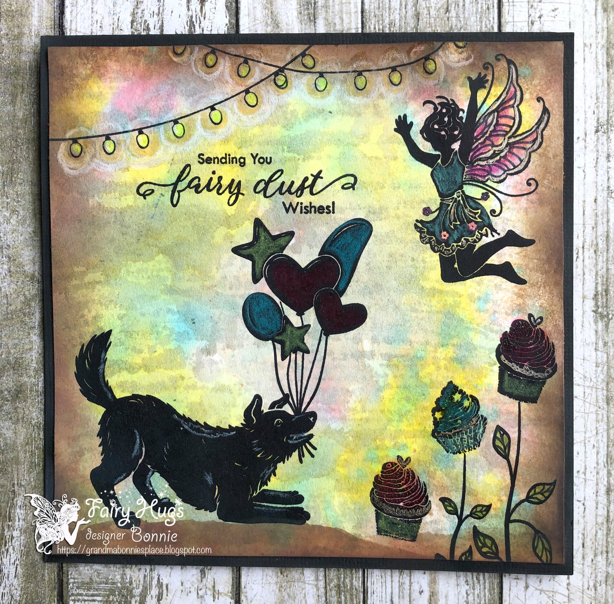 Fairy Hugs Stamps - Cupcake Flowers