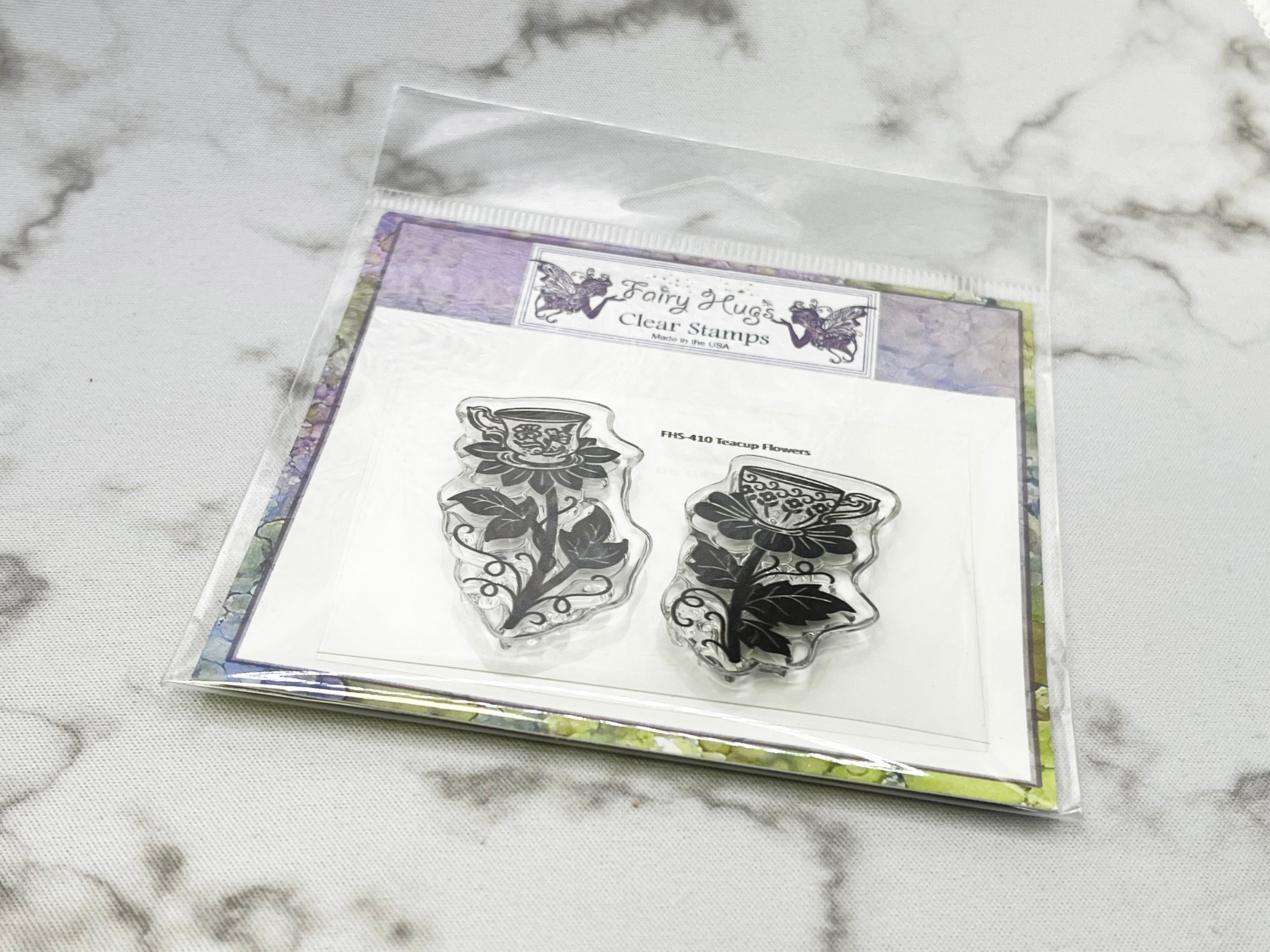 Fairy Hugs Stamps - Teacup Flowers