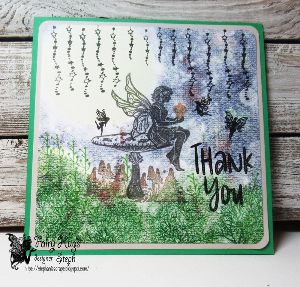 Fairy Hugs Stamps - Mushroom Table