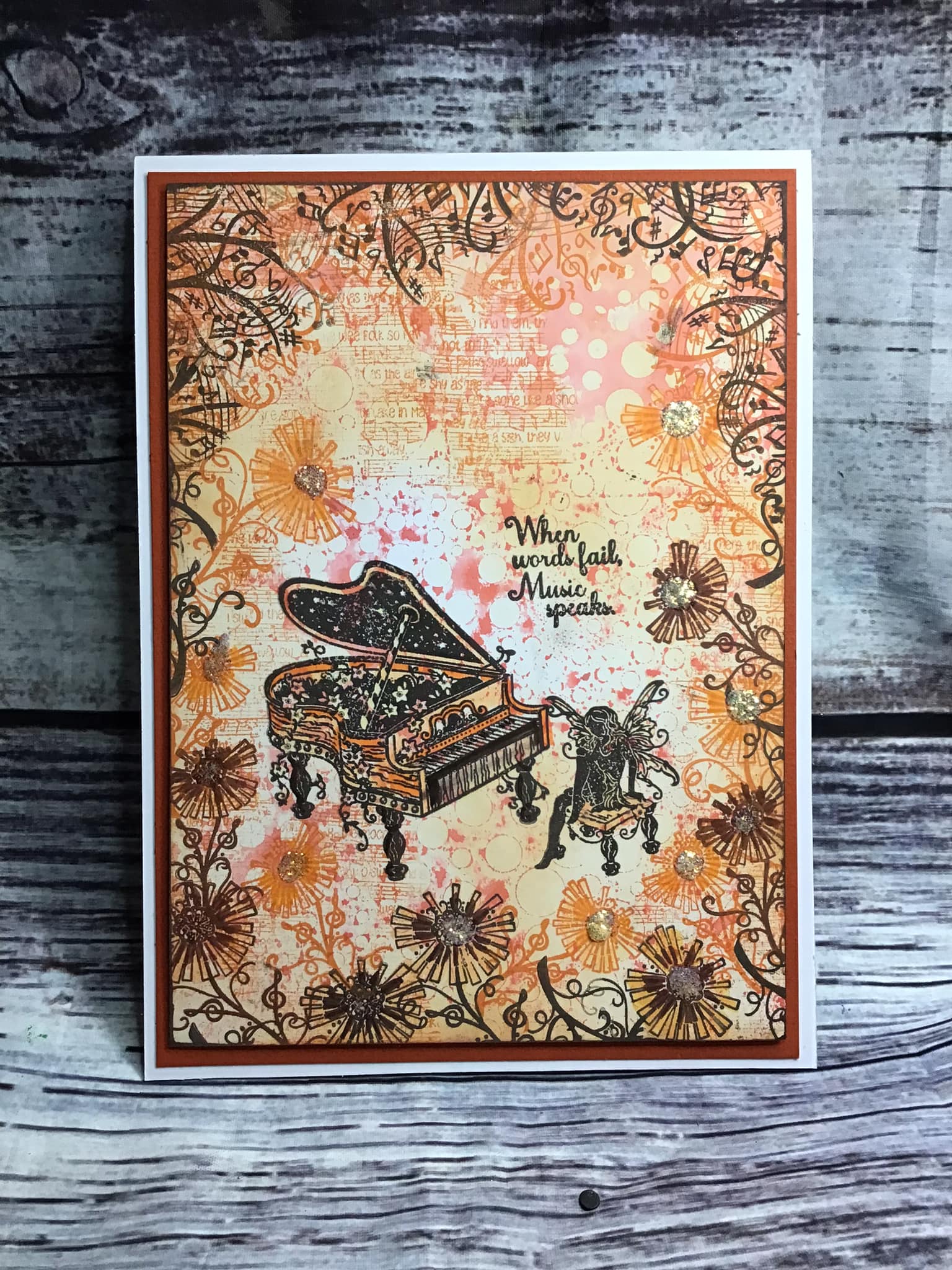 Fairy Hugs Stamps - Piano Bench