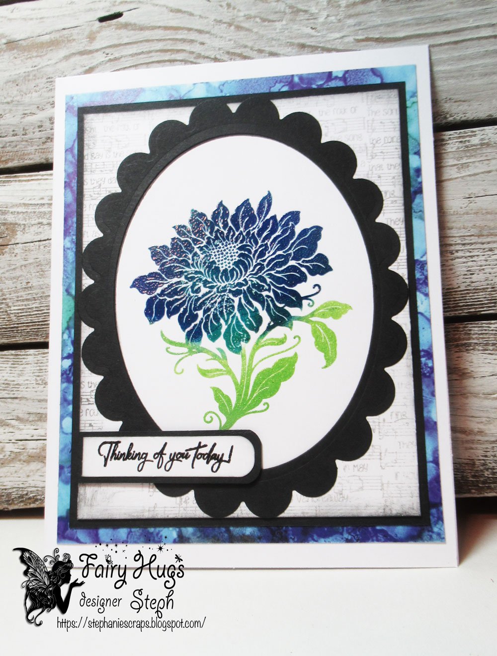 Fairy Hugs Stamps - Dahlia Flower