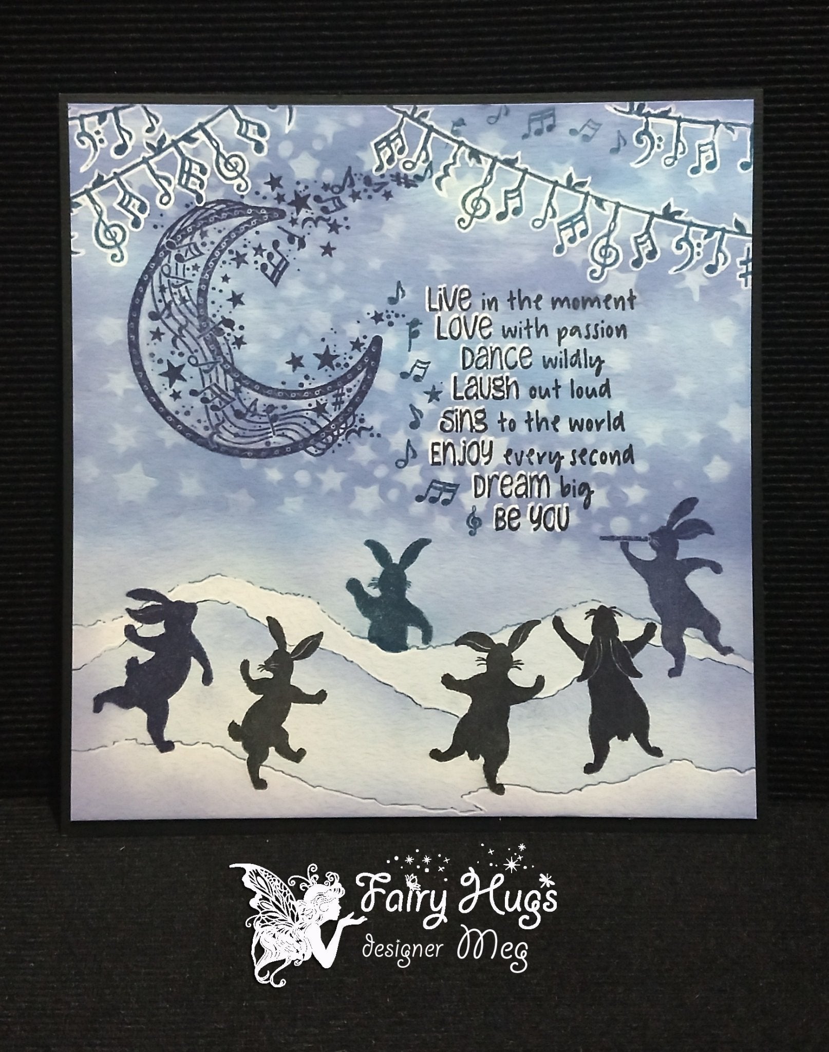 Fairy Hugs Stamps - Dancing Bunnies