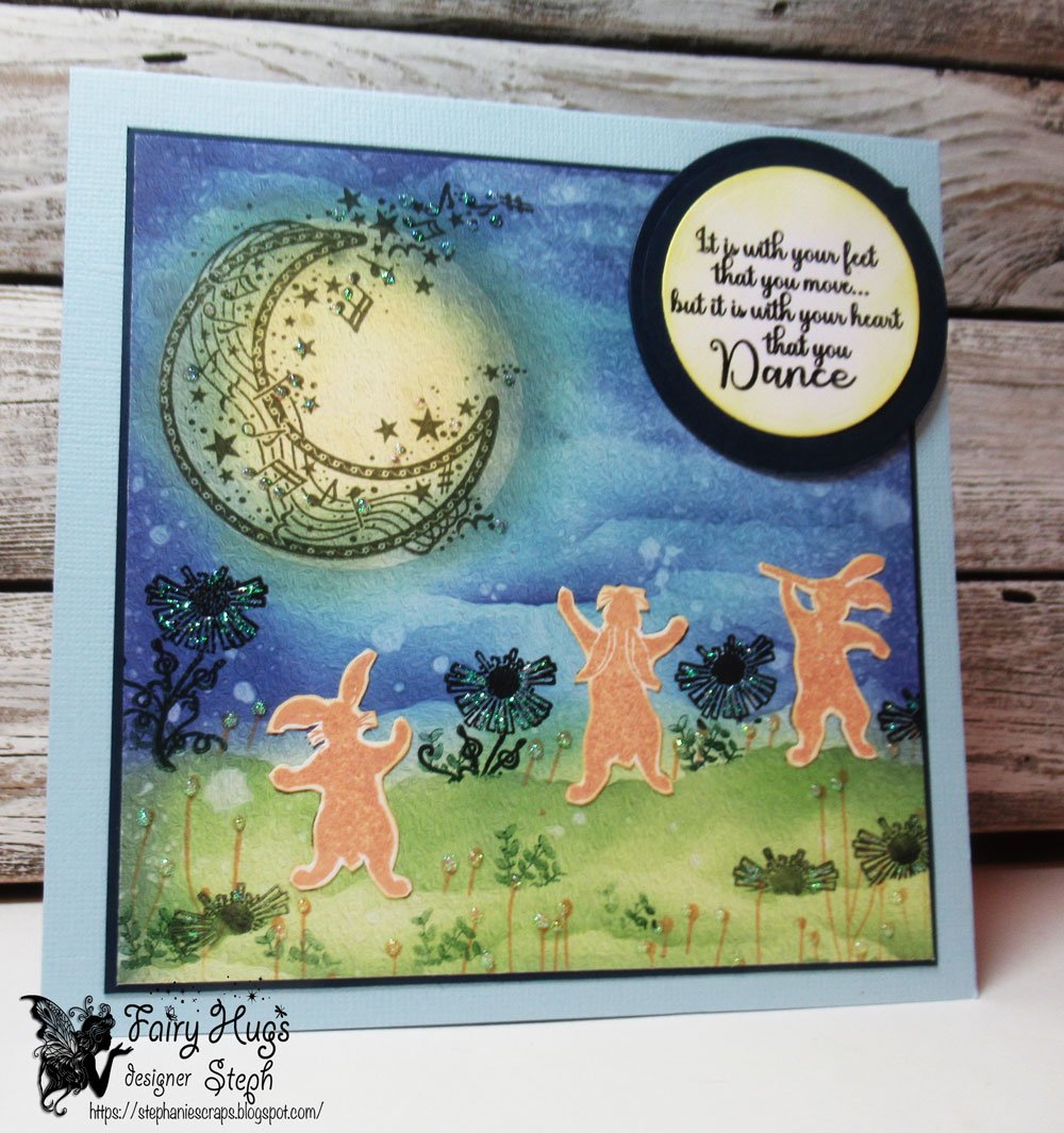 Fairy Hugs Stamps - Dancing Bunnies