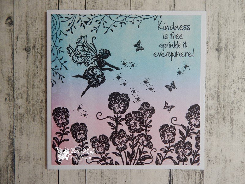 Fairy Hugs Stamps - Valerie's Pansy