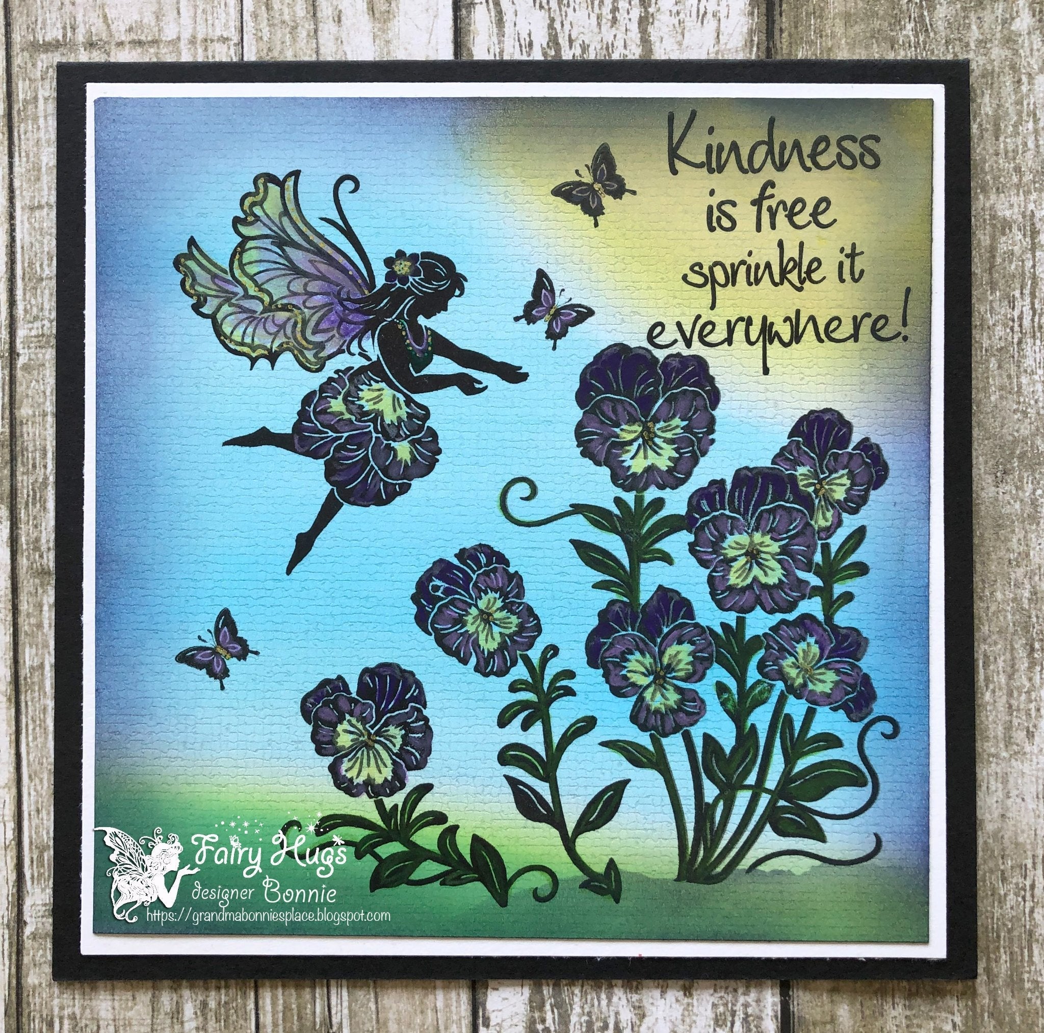 Fairy Hugs Stamps - Valerie's Pansy