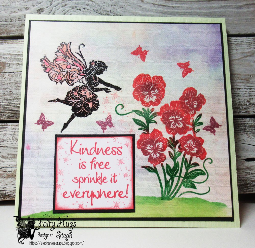 Fairy Hugs Stamps - Valerie's Pansy