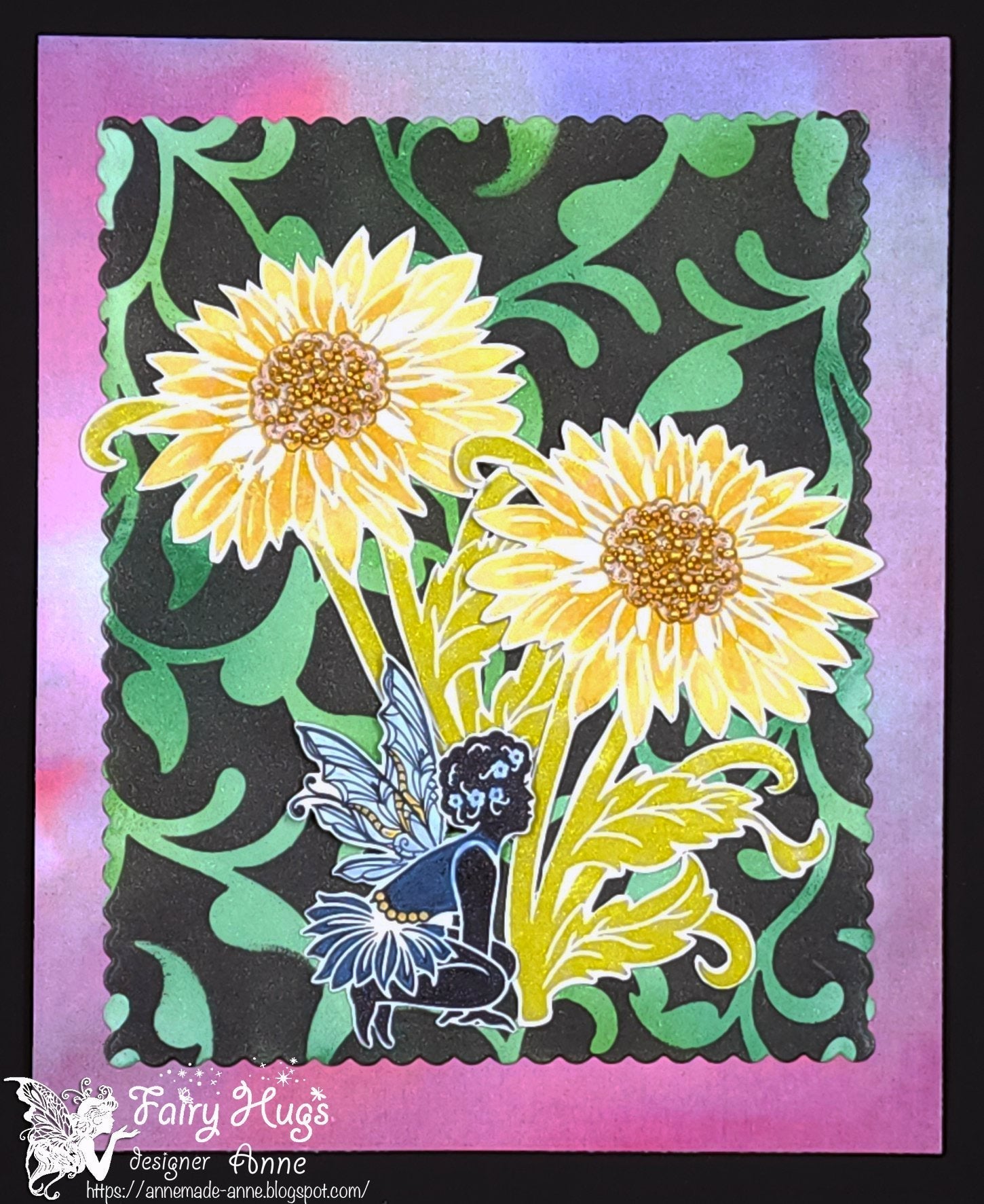 Fairy Hugs Stamps - Becka's Sunflower