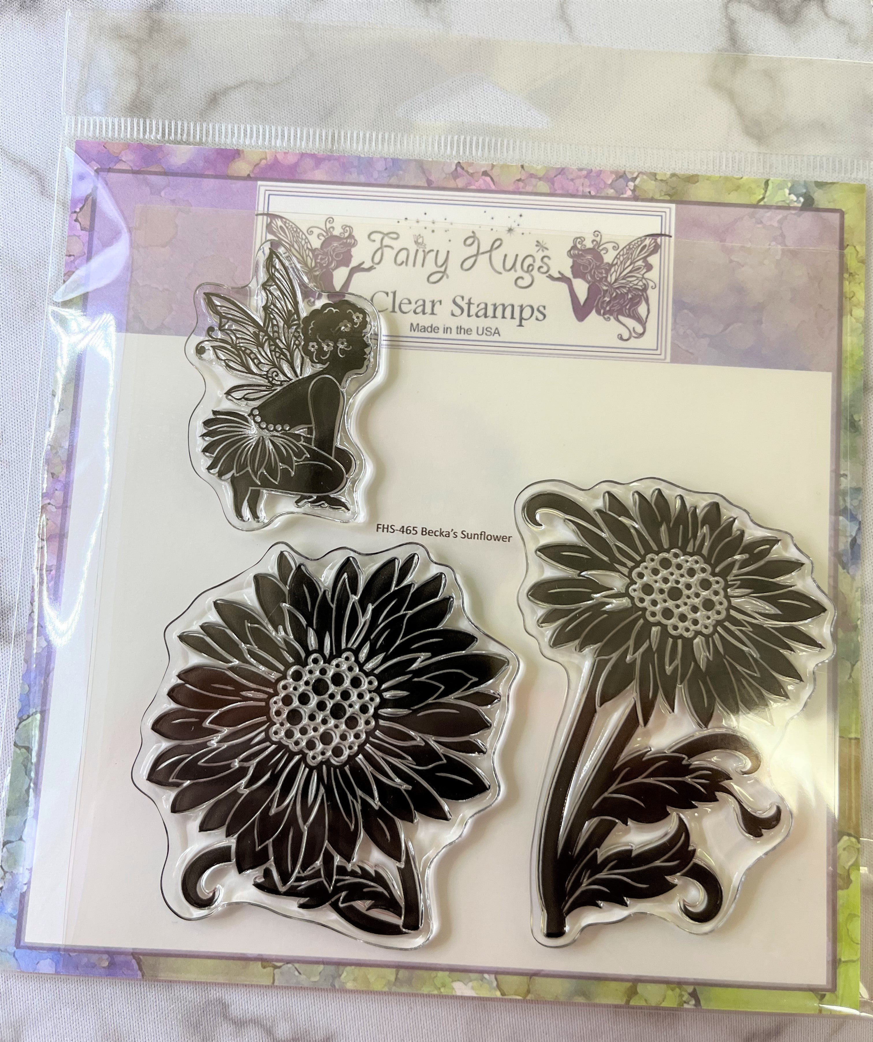 Fairy Hugs Stamps - Becka's Sunflower