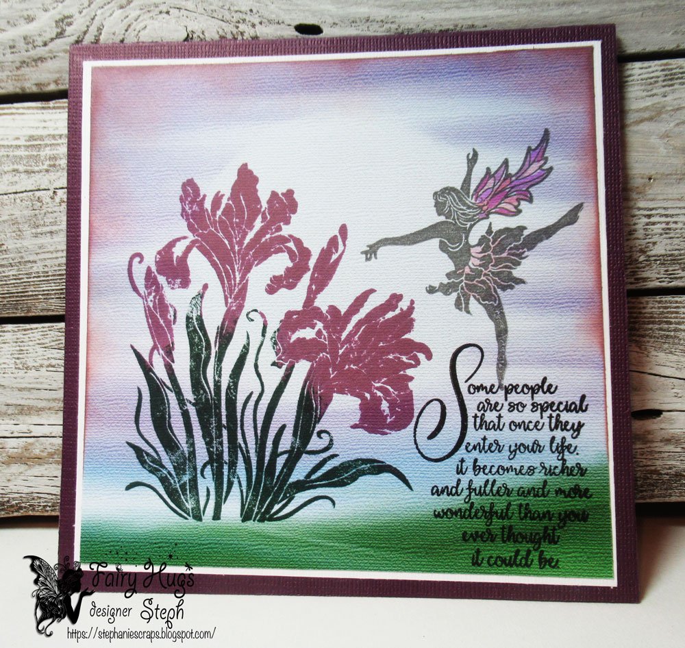 Fairy Hugs Stamps - Carol's Iris