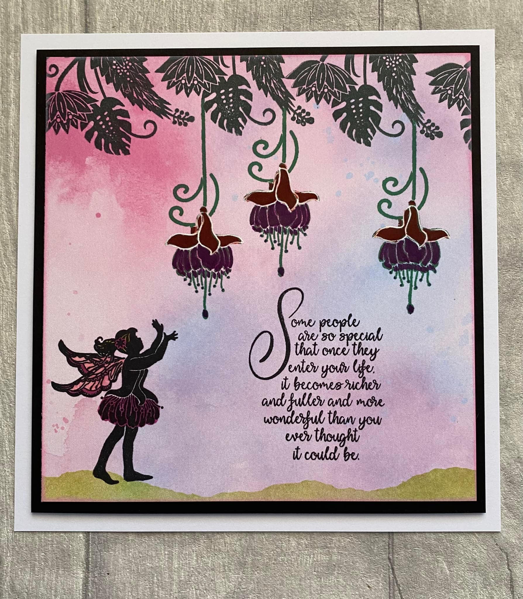 Fairy Hugs Stamps - Dawn's Fuchsia