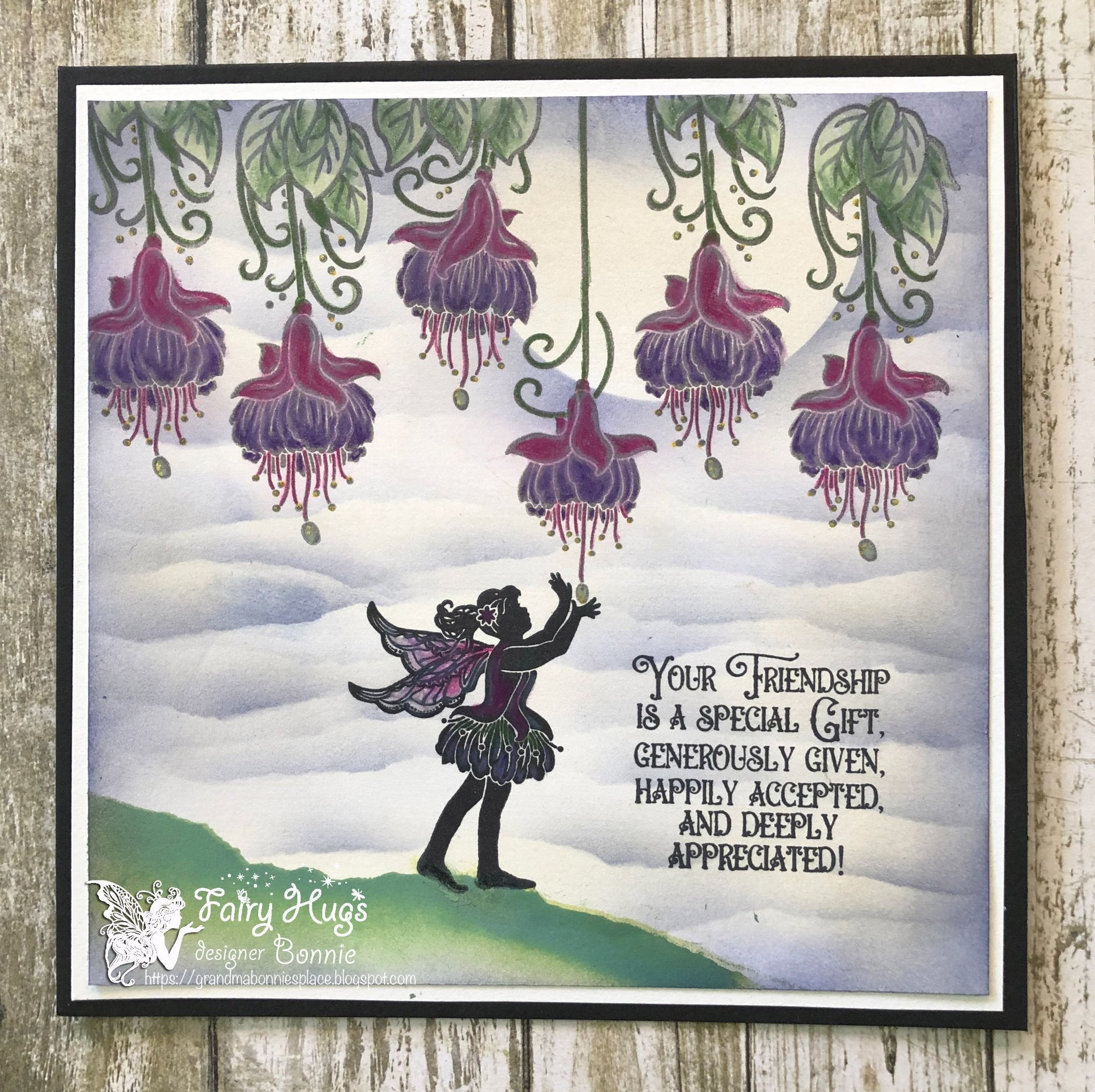 Fairy Hugs Stamps - Dawn's Fuchsia