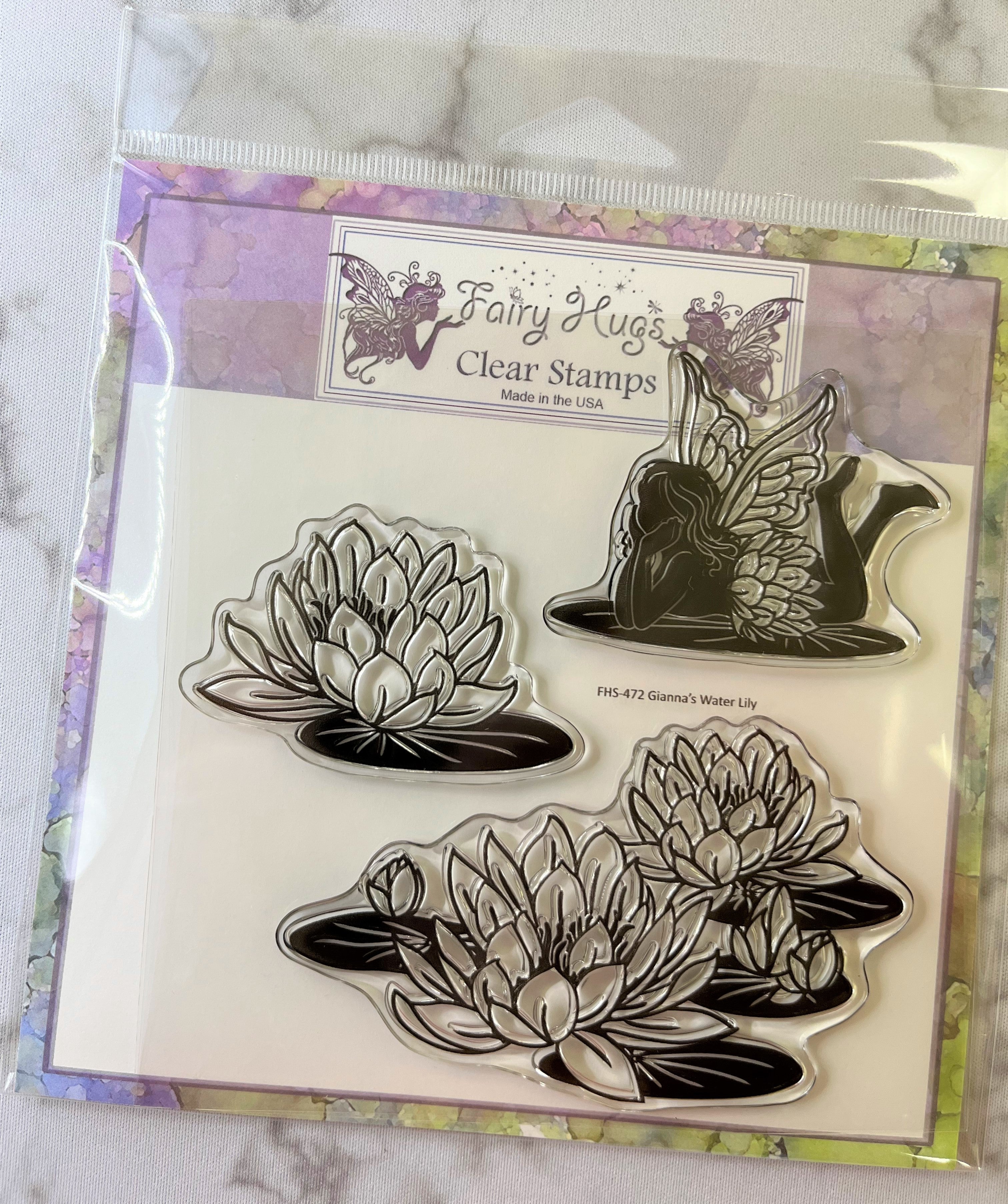 Fairy Hugs Stamps - Gianna's Water Lily