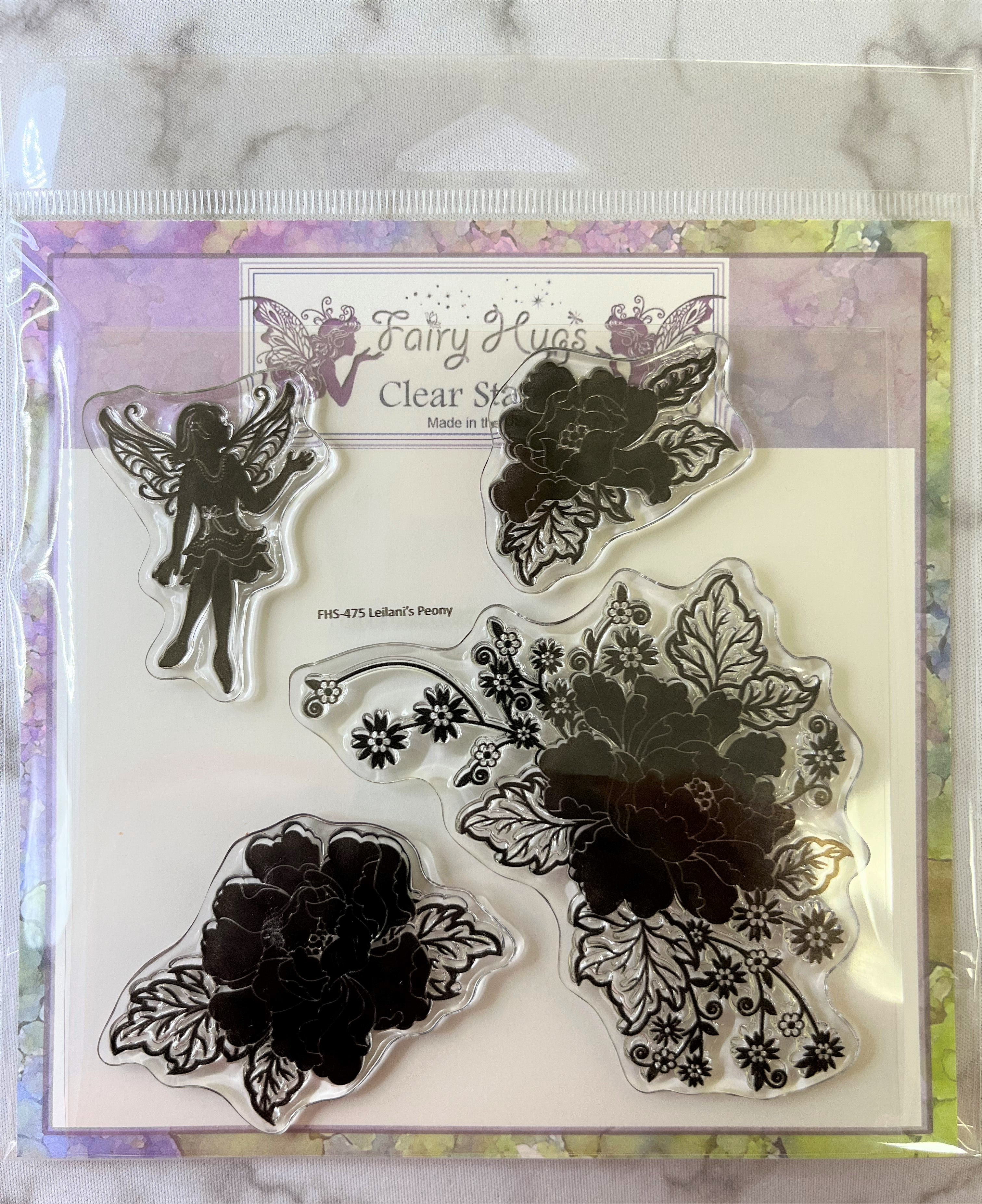 Fairy Hugs Stamps - Leilani's Peony