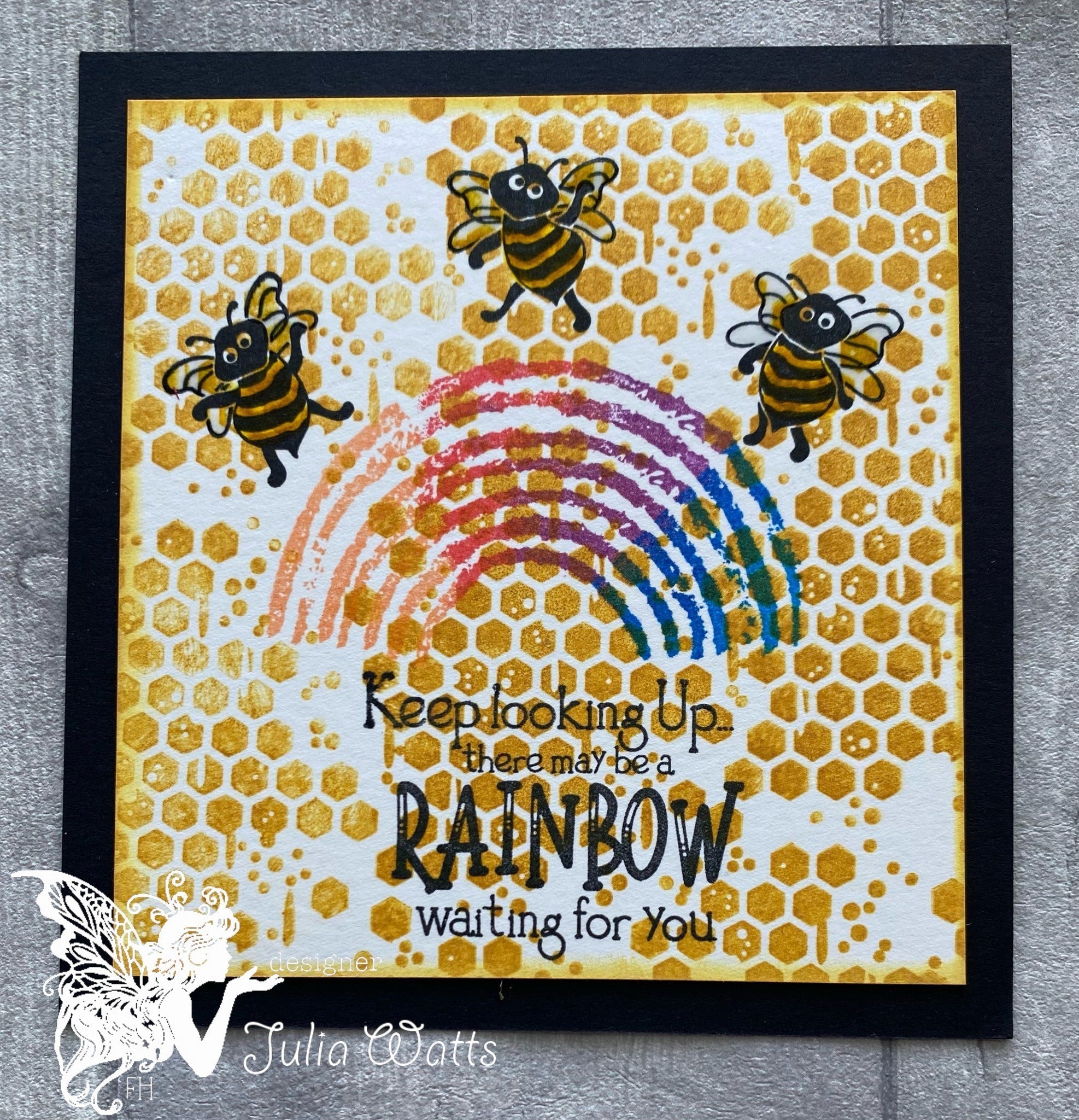 Fairy Hugs Stamps - Rainbow Arch