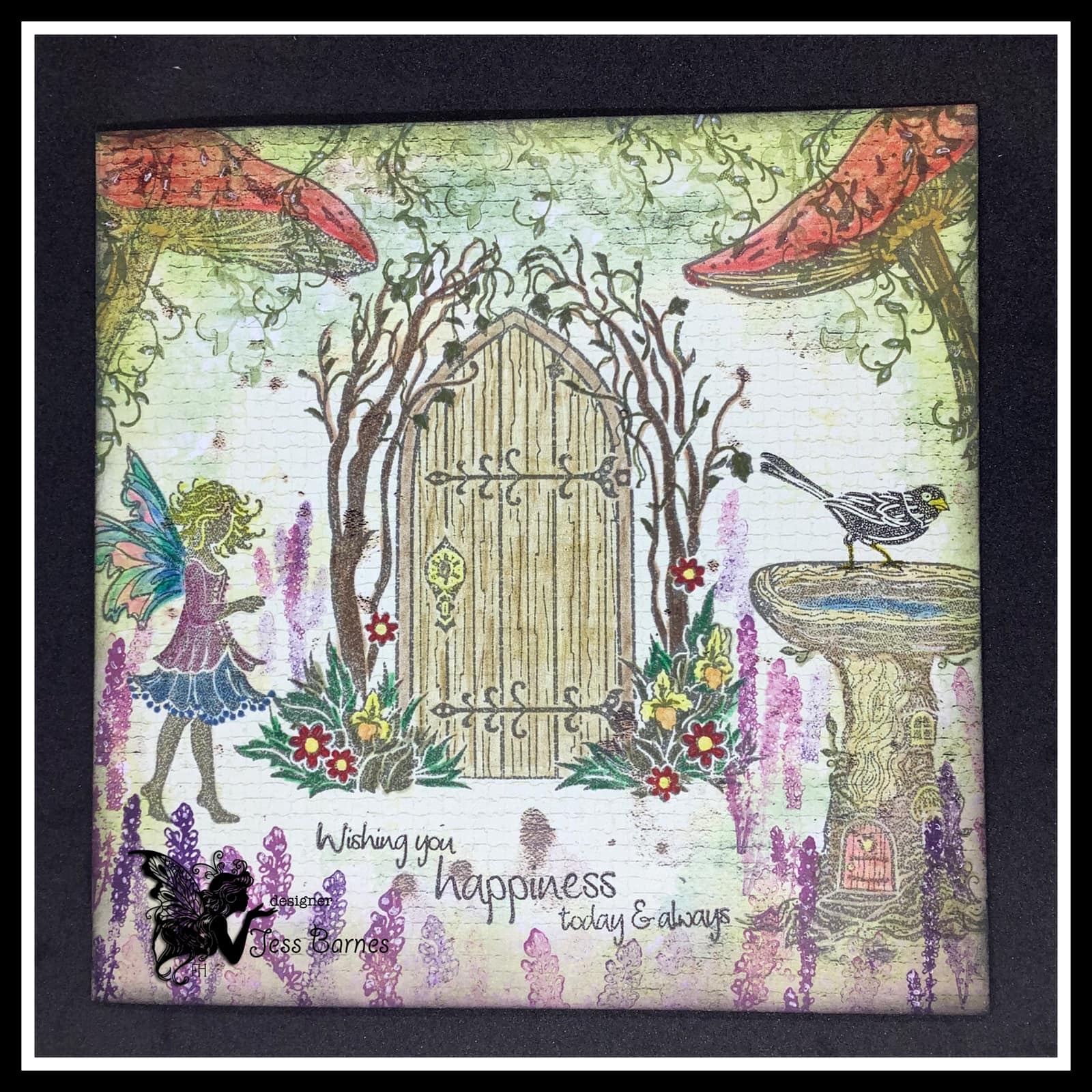 Fairy Hugs Stamps - Birdbath