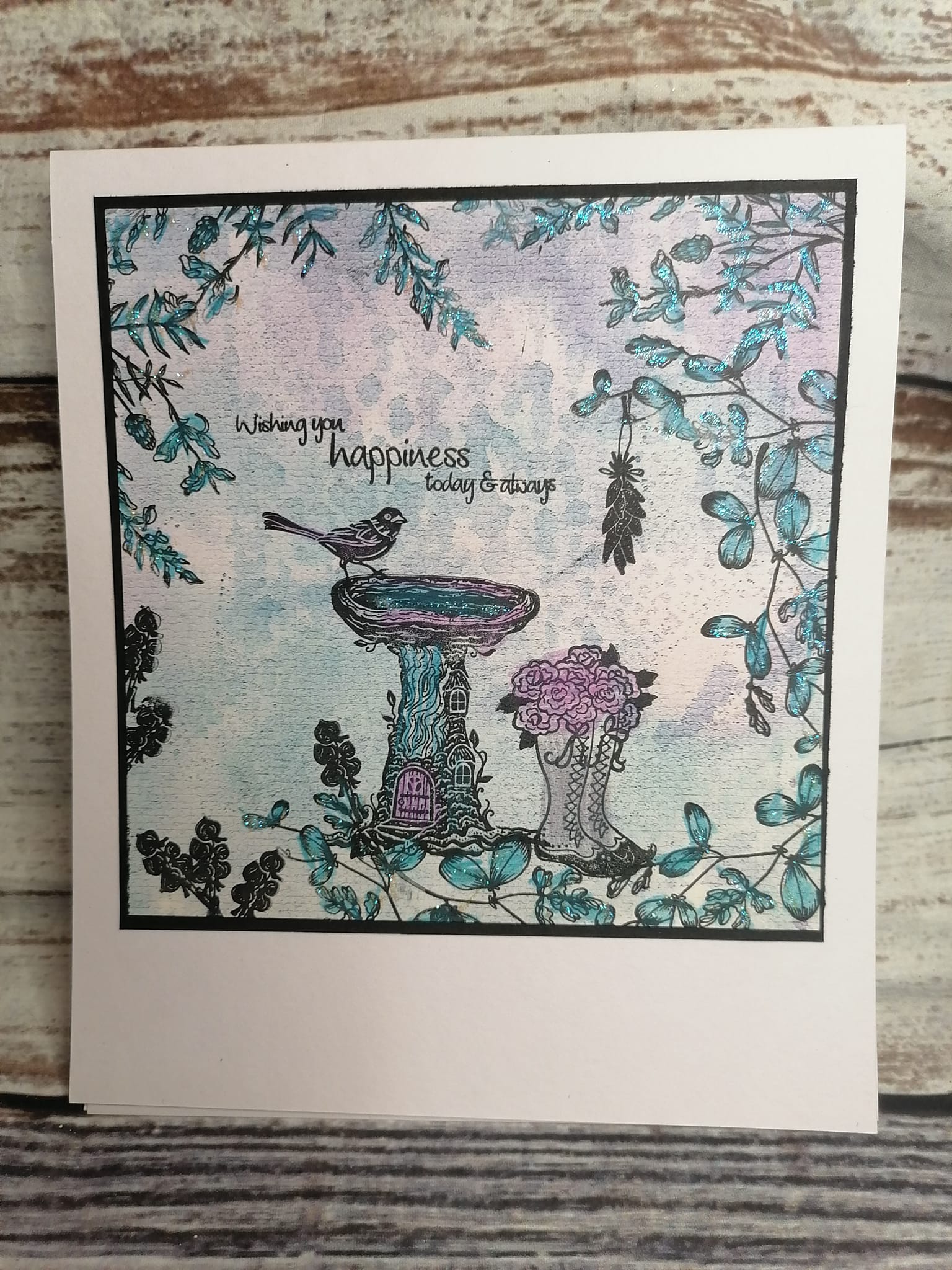 Fairy Hugs Stamps - Birdbath