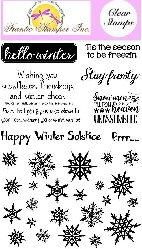 Frantic Stamper Clear Stamp Set - Hello Winter