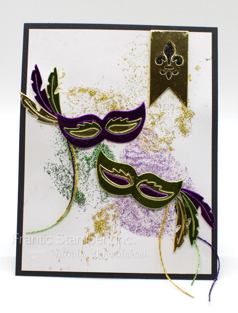 Frantic Stamper Precision Die - Mardi Gras Icons