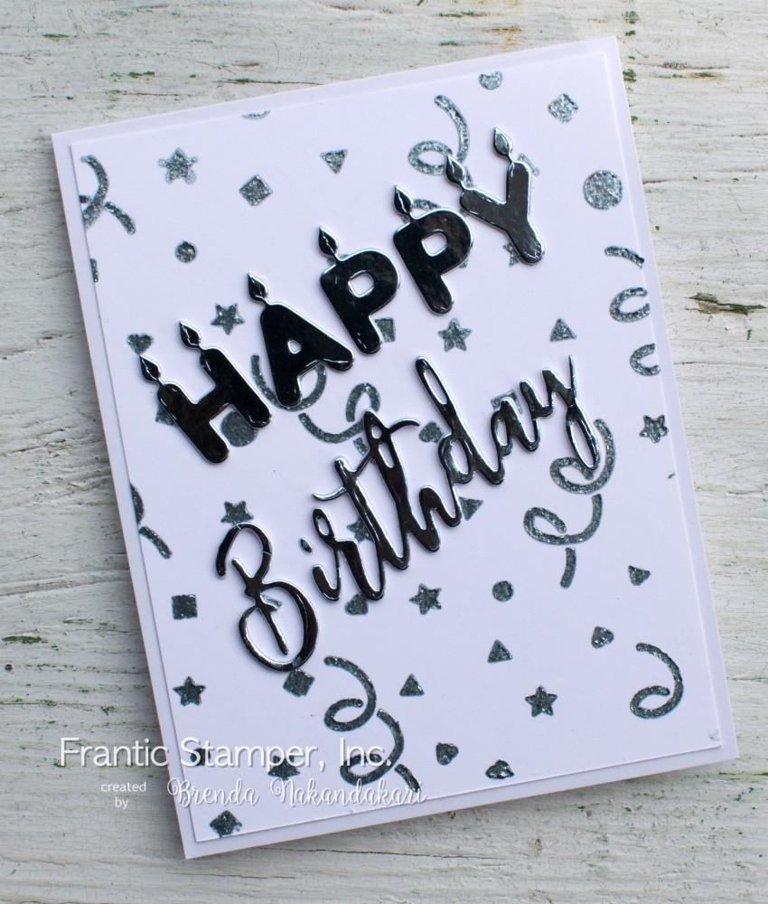 Frantic Stamper - 6"x6" Stencil - Confetti