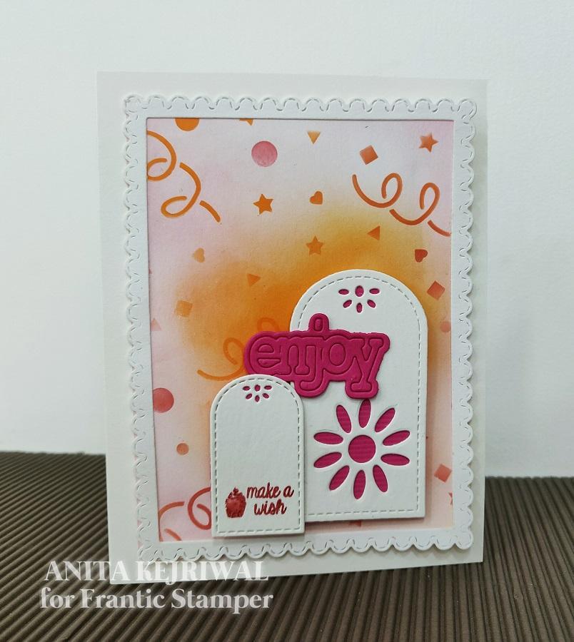 Frantic Stamper - 6"x6" Stencil - Confetti