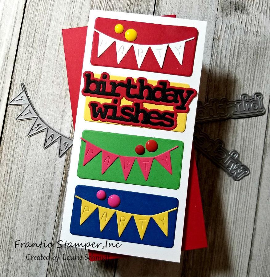 Frantic Stamper Precision Die - Modern Birthday Cake