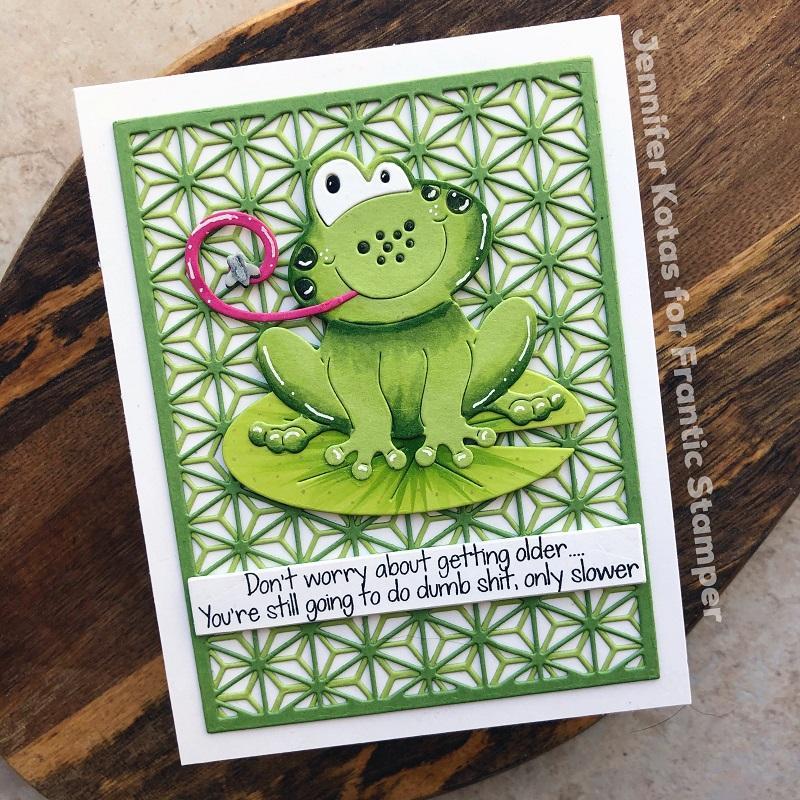 Frantic Stamper Cute Frog die set