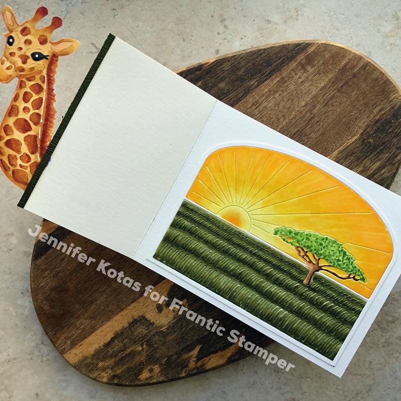 Frantic Stamper Peek Around Giraffe die