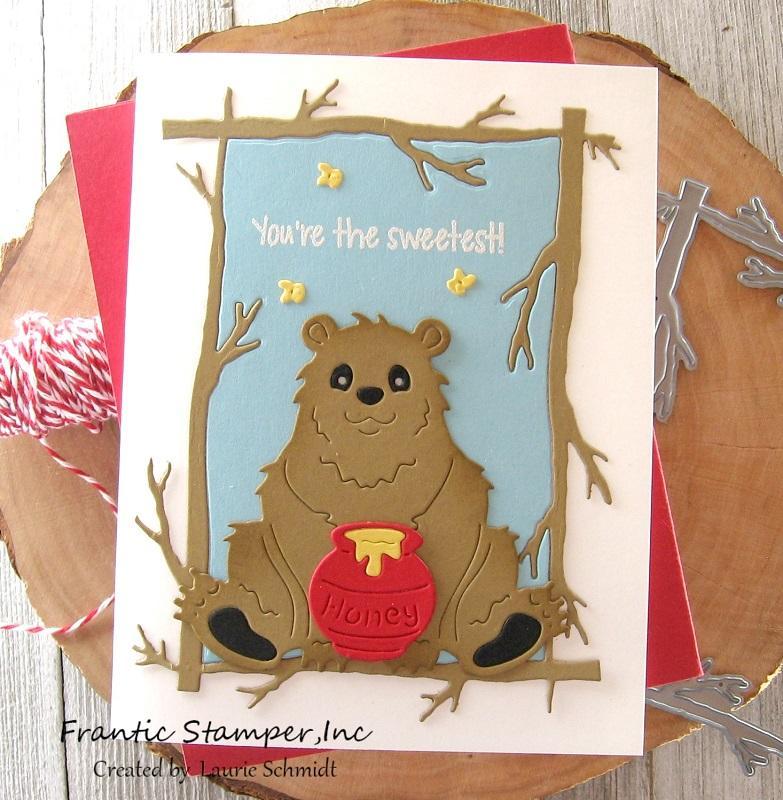 Frantic Stamper Cute Bear die set