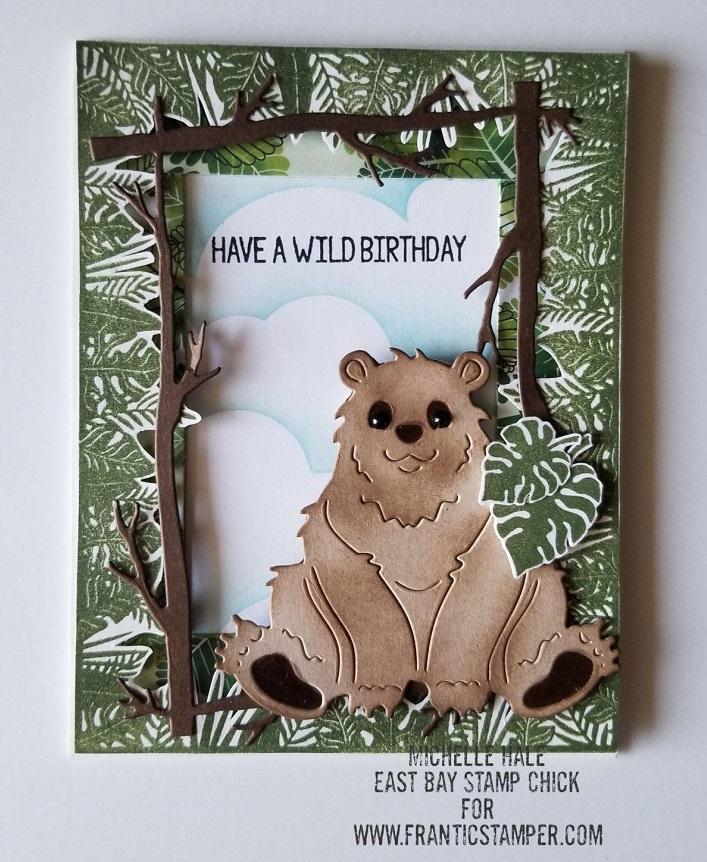 Frantic Stamper Jungle Frame Clear Stamp Set