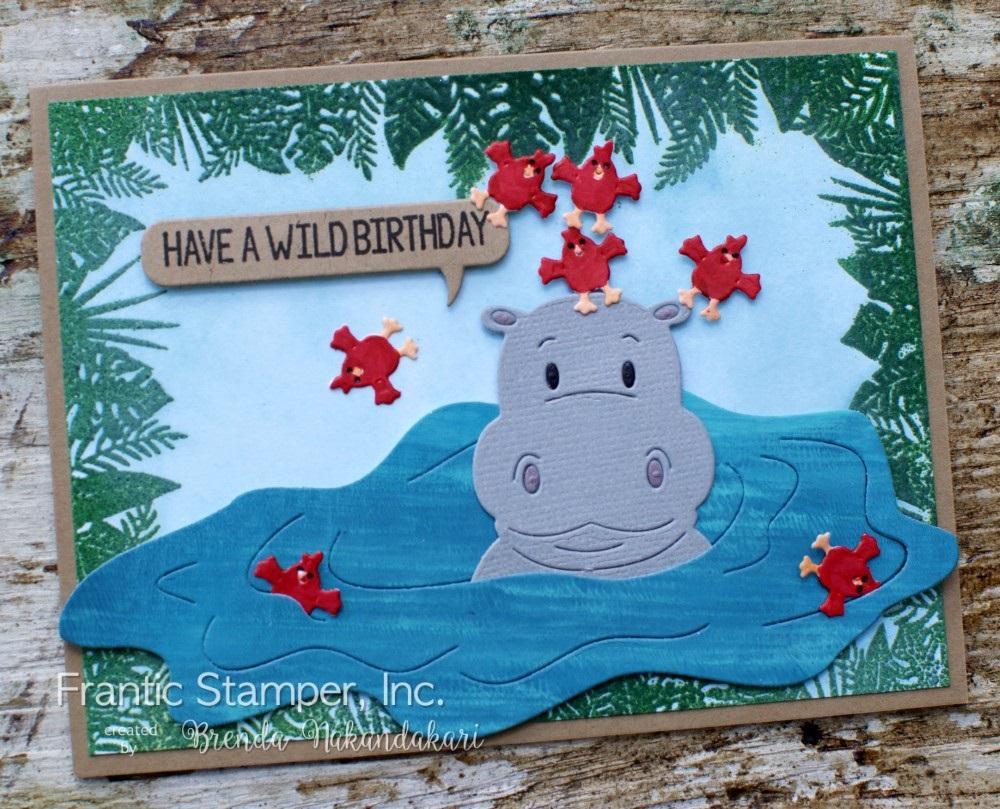 Frantic Stamper Cute Hippo die set