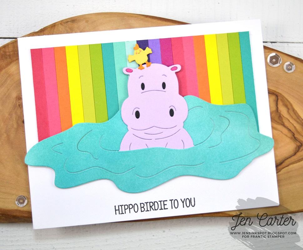 Frantic Stamper Cute Hippo die set