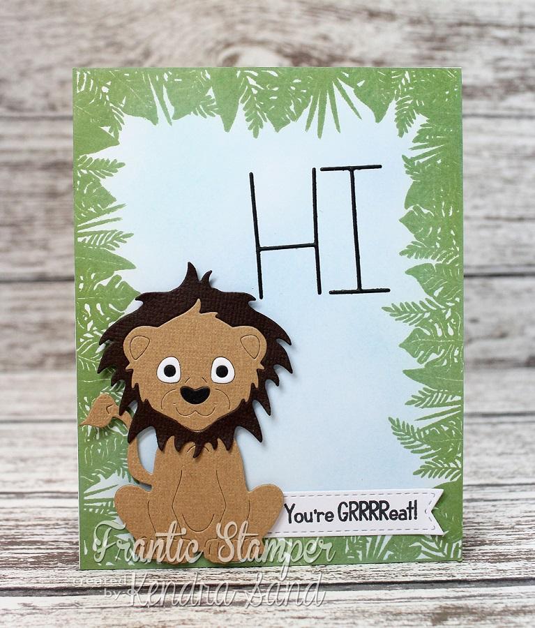 Frantic Stamper Cute Lion Family die set