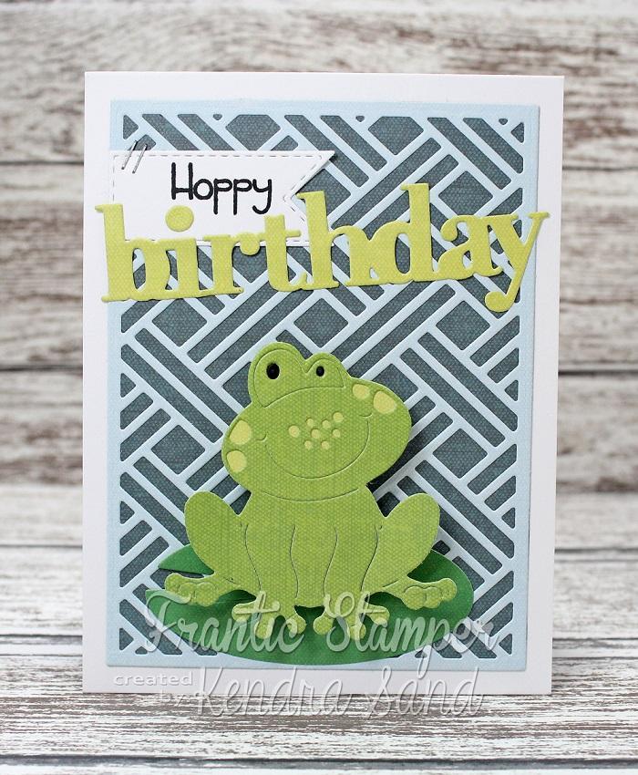 Frantic Stamper Cute Frog die set