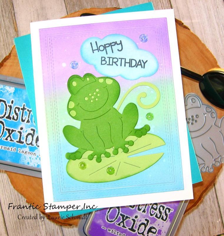 Frantic Stamper Cute Frog die set