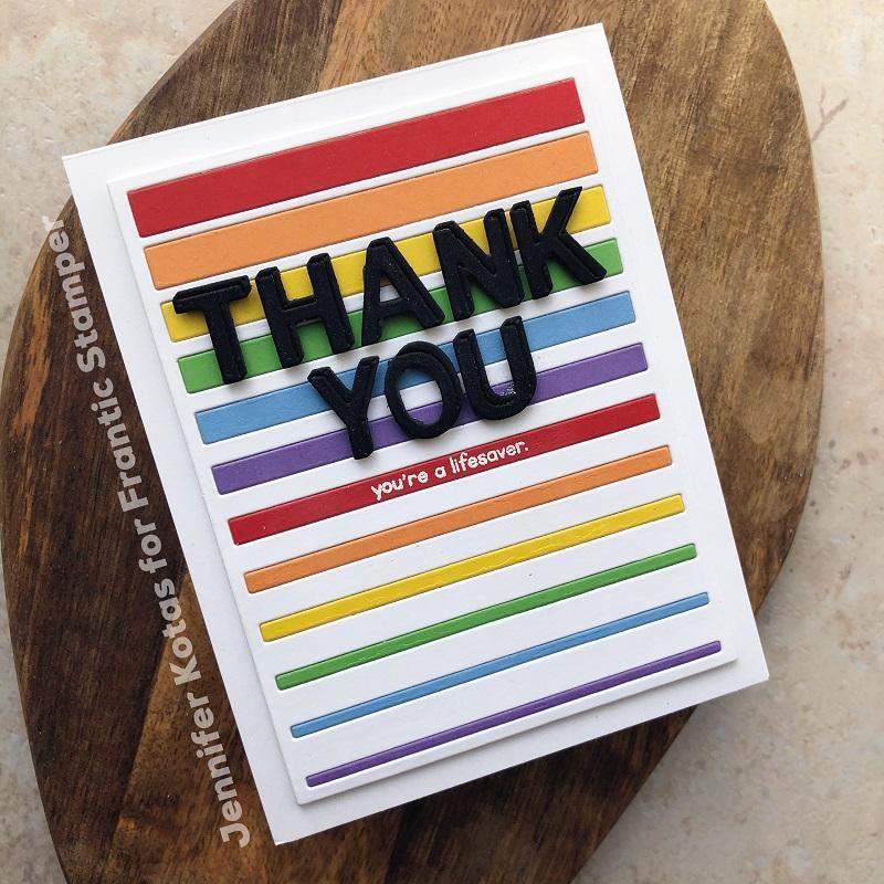 Frantic Stamper Clear Stamp Set - Thankful & Highlight Brushstrokes