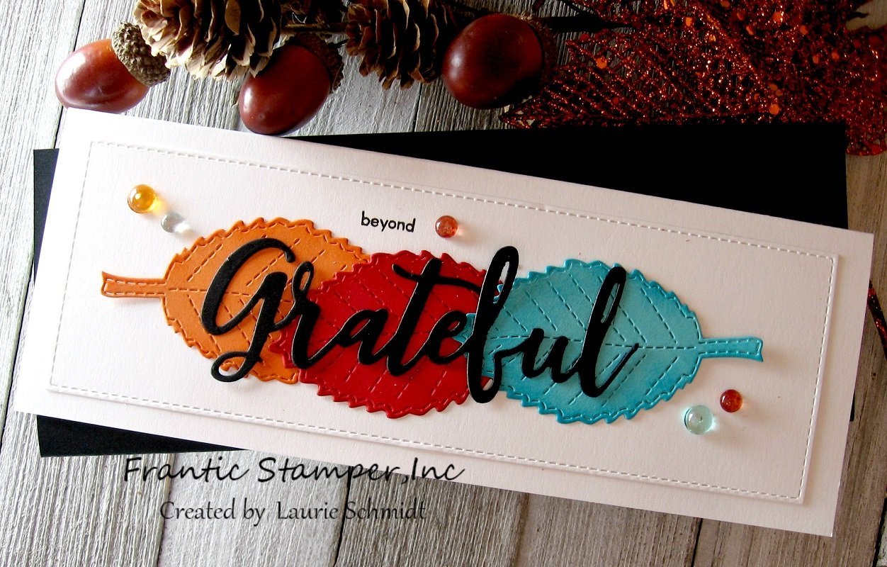 Frantic Stamper Clear Stamp Set - Thankful & Highlight Brushstrokes