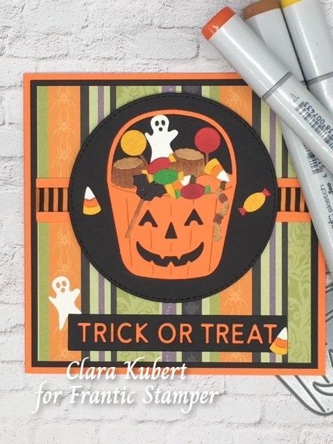 Frantic Stamper Precision Die - Halloween Candy Bucket