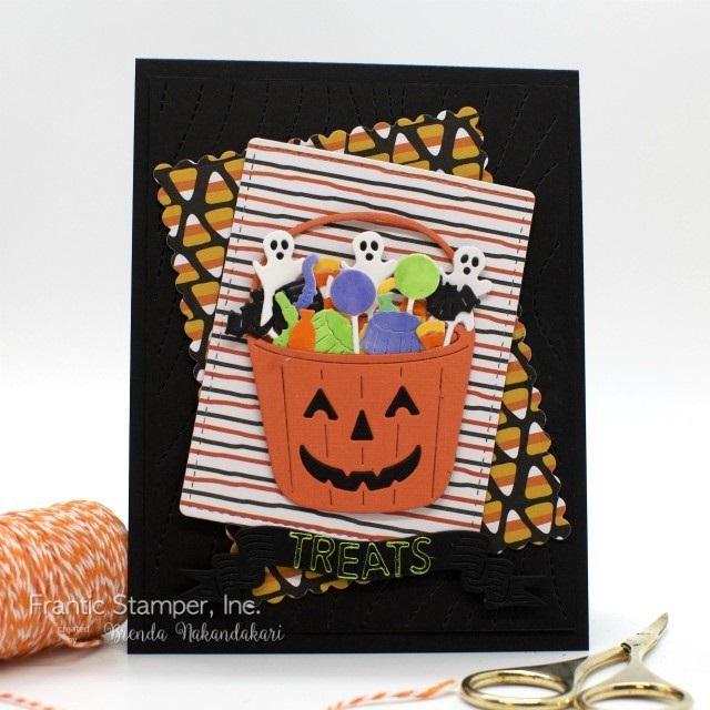 Frantic Stamper Precision Die - Halloween Candy Bucket