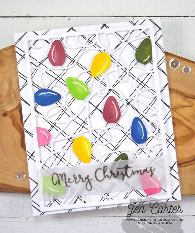 Frantic Stamper Clear Stamp Set - Scribble Plaid Maker