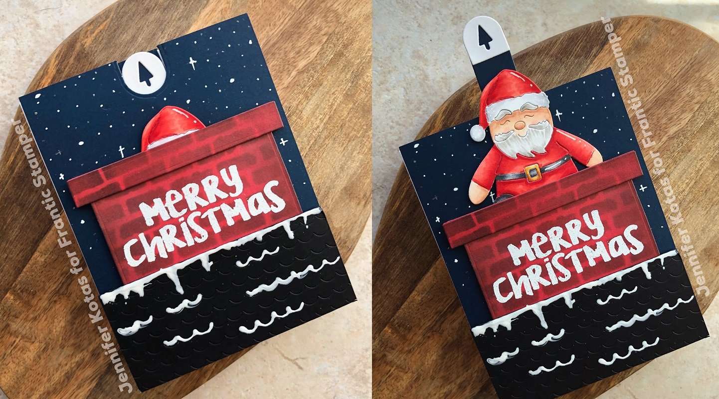 Frantic Stamper Precision Die - Santa and Chimney