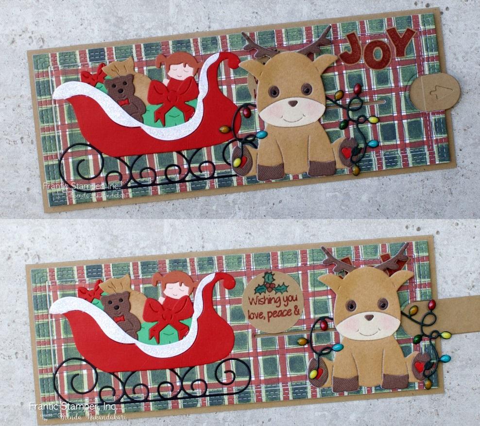 Frantic Stamper Precision Die - Cute Reindeer and Lights